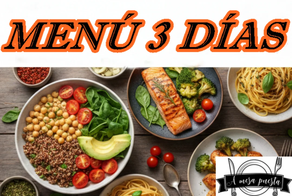 Menú para 3 días